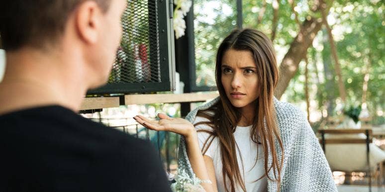 Where Are All The Grown Men? I'm Sick Of Dating Man-Children woman annoyed on date