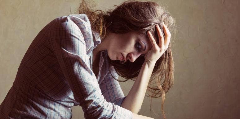 Why Do I Feel Empty? What It Means When You Feel Chronically Empty & What To Do About It woman worn out
