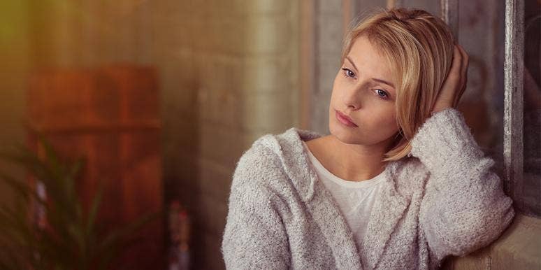 This Is The Real Reason Why He Cheated On You depressed looking woman