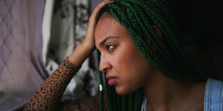 Why We Need To Stop Being Scared Of Openly Addressing The Serious Topics woman with hand on her head