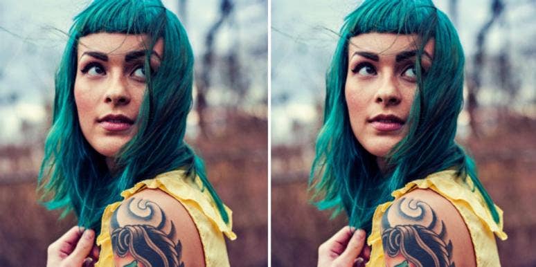 Personality Test: Why You Are Still Alone woman with green hair and bangs smiling