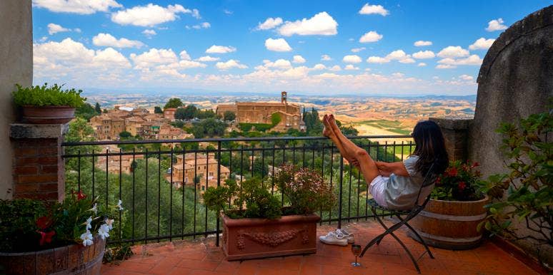 YourTango Giveaway Sweepstakes To Win A Trip For Two To Italy woman relaxing in italy