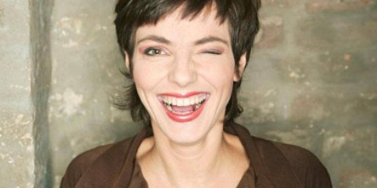 Wink! woman smiling and winking