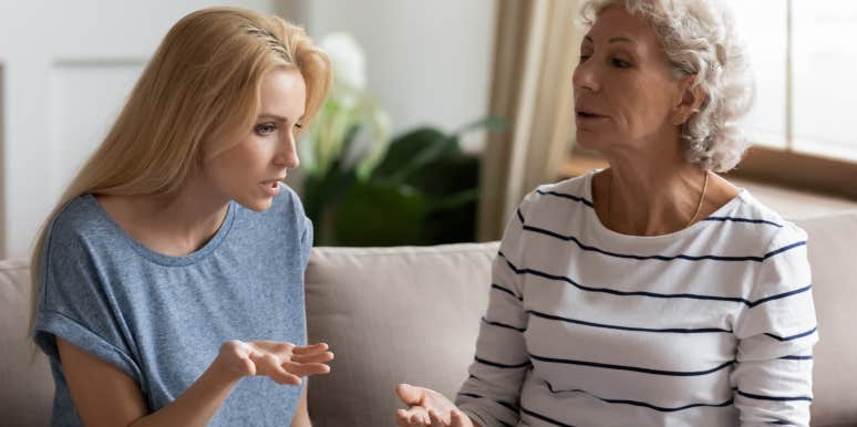 Woman Expects Parents To Pay For Entire Wedding Causing Debate Woman arguing with mother