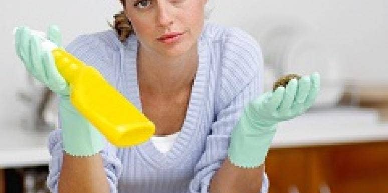 Tales Of A Reluctant, Happy Housewife woman cleaning