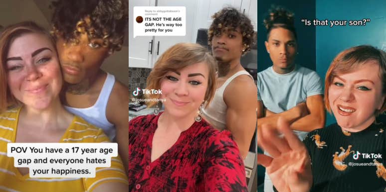 People Say 41-Year-Old's Husband Who Is 17 Years Younger Is 'Too Pretty' For Her Tanya and Josue TikTok