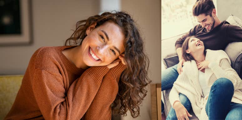 Woman Relieved To Find Out About Husband’s Affair Because She Wasn’t In Love With Him Happy woman, man with the other woman