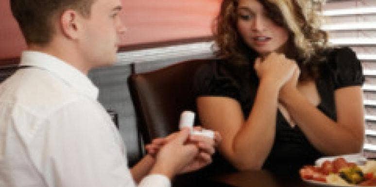 I'm Engaged, Why Don't I Feel Happier? man proposing to women