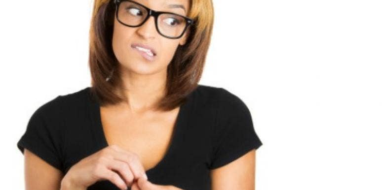 woman embarrassed woman embarrassed