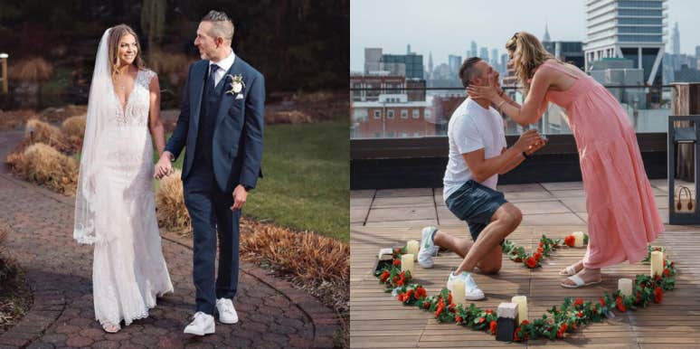 Woman Let A Mommy Facebook Group Play Matchmaker & They Helped Her Find Her Husband Marisa Skolnick and Matt Berson wedding and proposal photos