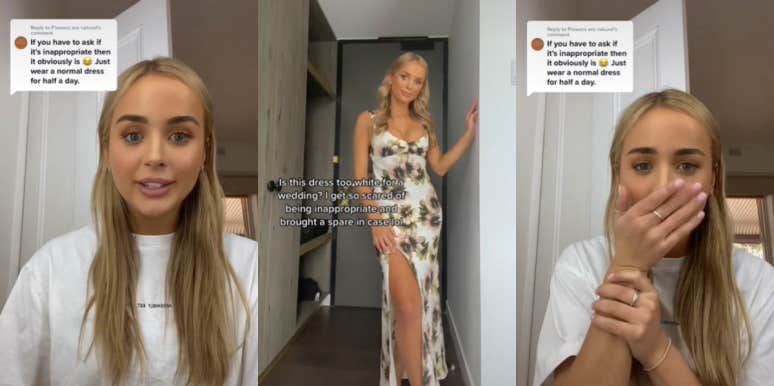 TikToker Wearing White Dress To Friend’s Wedding Sparks Debate Online White dress TikTok