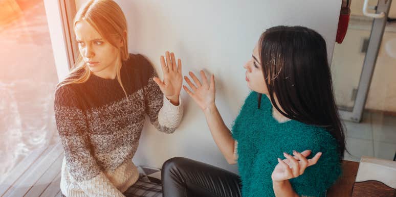 Woman Wonders If She Was Wrong To Kick Sister Out After She Threw Away Her Food Two women argue