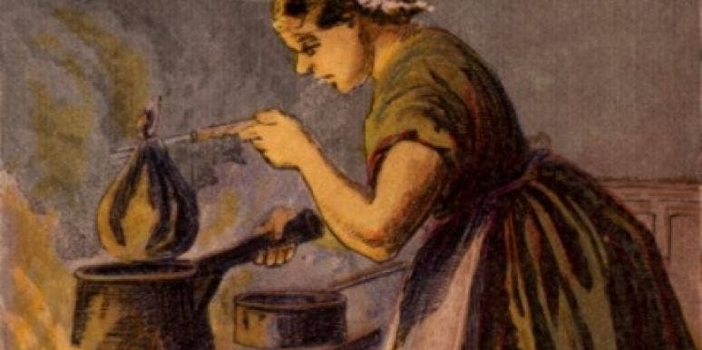 woman cooking