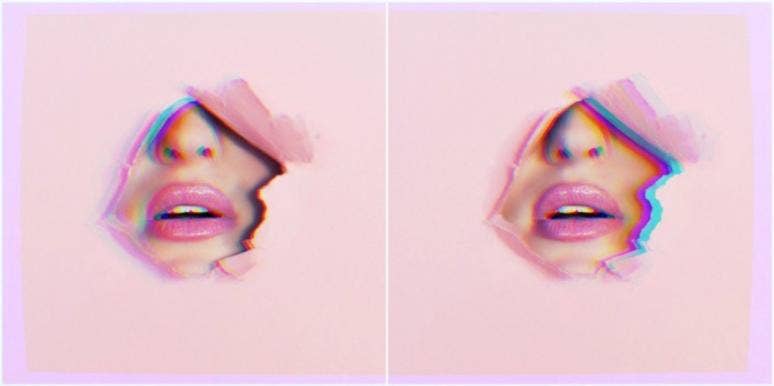 Women With Pretty, Feminine Faces Are Less Likely To Be Seen As 'Wife Material' woman with pouty pink lips behind a wall