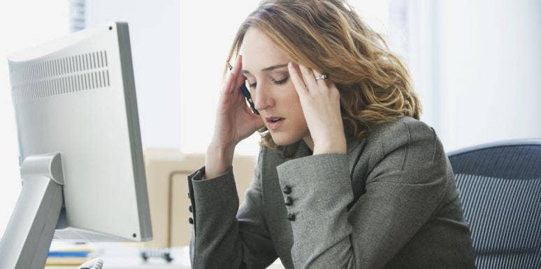 Your Job Is Not Supposed To Make You Happy woman working