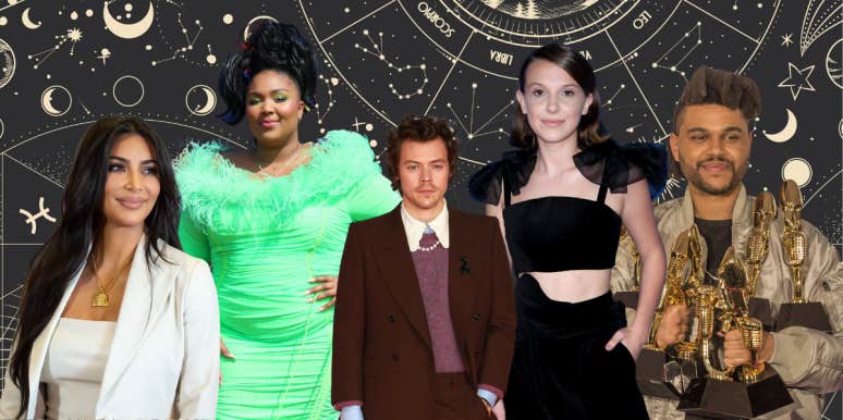 7 Zodiac Signs Most Likely To Be Famous, According To Astrology kim kardashian, lizzo, harry styles, millie bobbie brown, the weeknd
