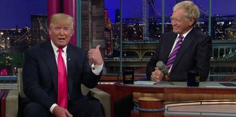 Donald Trump and David Letterman from The Late Show