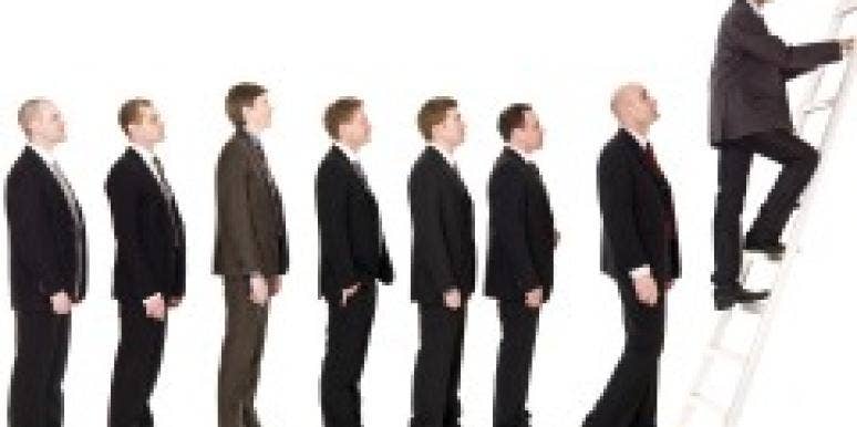 Line up of men in suits