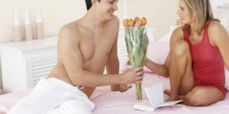 How To Break Up With A Nice Guy Man giving girlfriend flowers