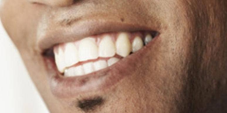 man's mouth