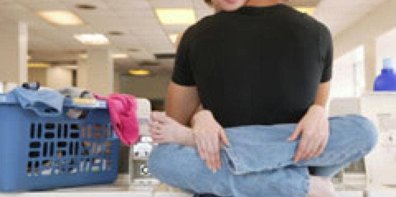 Want Help With Chores? Have You Tried Sexual Favors? couple getting sexy at the laundromat