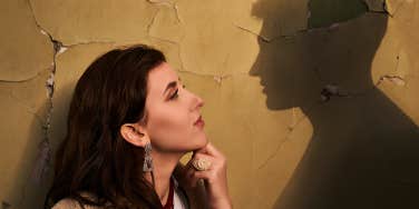 girl thinking about her ex boyfriend