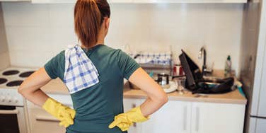 woman feeling overwhelmed about house cleaning