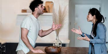 Couple arguing 
