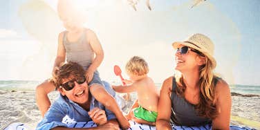 Family having a fun and less stressful summer
