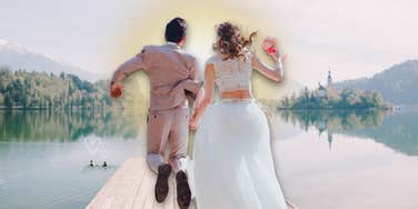 Couple who are best friends marry each other so their love will go the distance.