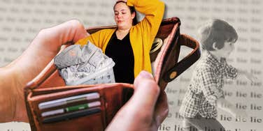 Frustrated woman, believing the diabolical lie that husband would support her being a stay at home provider.