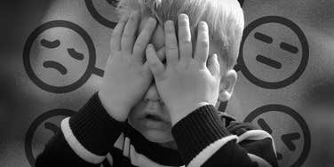 Child has a trouble regulating emotions unlike well-adjusted people.