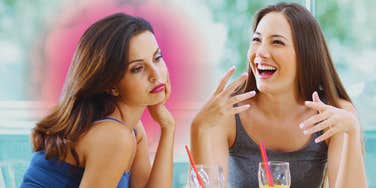 Woman does not recognize that she is in a toxic friendship with a frenemy.