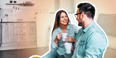 Couple finding happiness in their relationship again