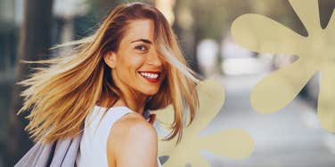 Happy woman is reminded of why divorce is a beautiful thing.