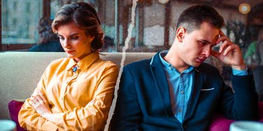 Mistmatched couple ends up together and is unhappy.