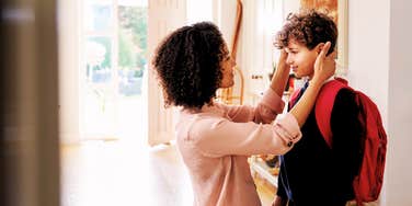 Mother breaking the cycle with her child of being emotionally neglected 