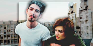 Woman with her narcissist partner 