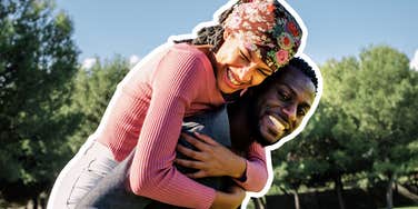 Couple in love, happy healthy relationship