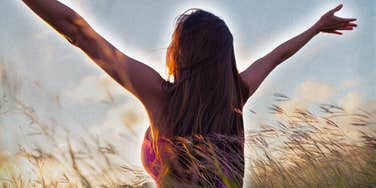woman doing tiny things in the morning to get her out of a bad mood