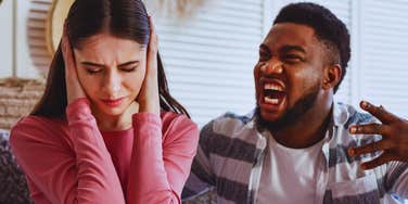 Unhappy husband complains to his wife.