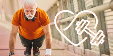 Man finds ways to stay trim and fit as he ages.