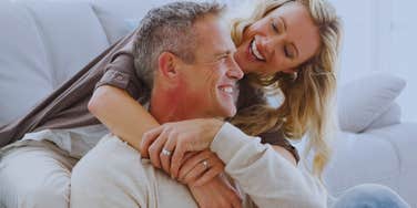 Happily married couple will stay together for ever.