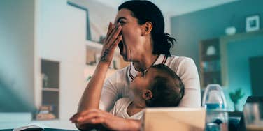 Exhausted mom has habits that bring her closer to her kids.