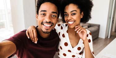 Happy couple in relationship