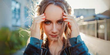 Woman possessing attractive energy