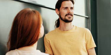 Man giving off 'not a good person' vibes while on a date.