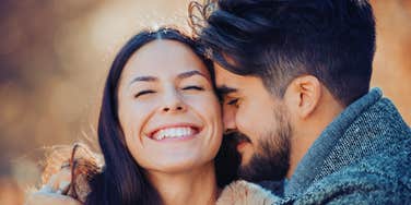 Man knows to say specific words that are more romantic than 'I love you.'