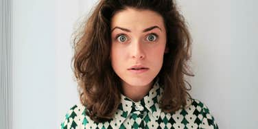 Shocked woman finding out she's on the narcissistic spectrum..
