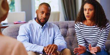 Couple's marriage counselor confirms woman needs to divorce her husband.